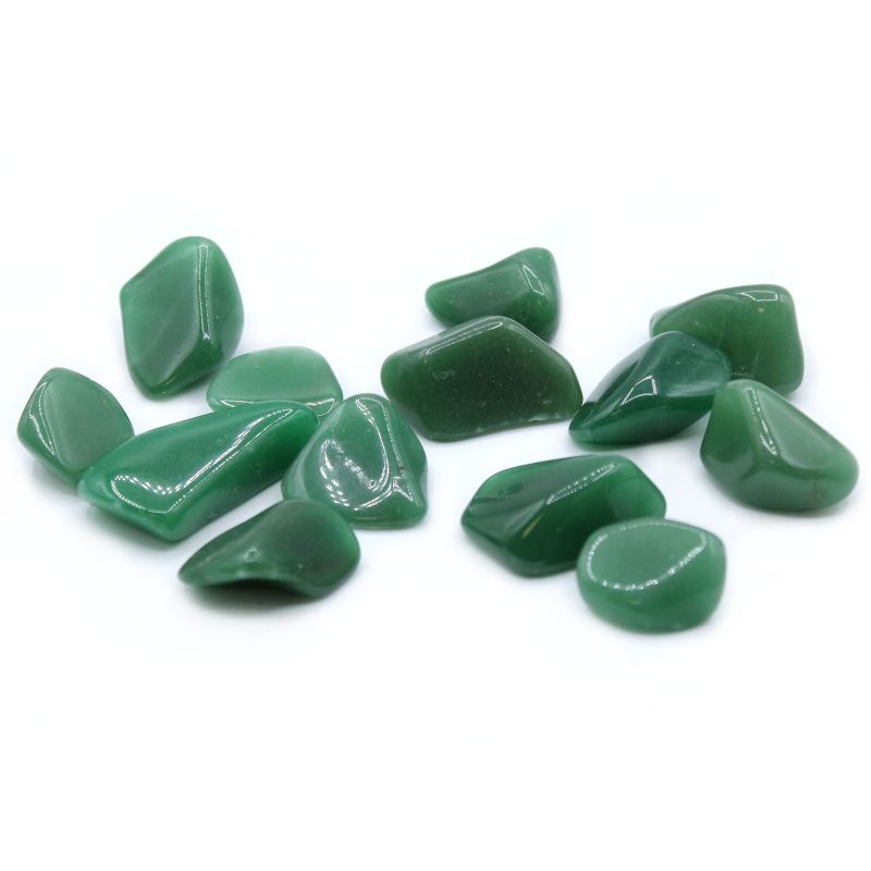 L Tumble Stone - Quartz Green