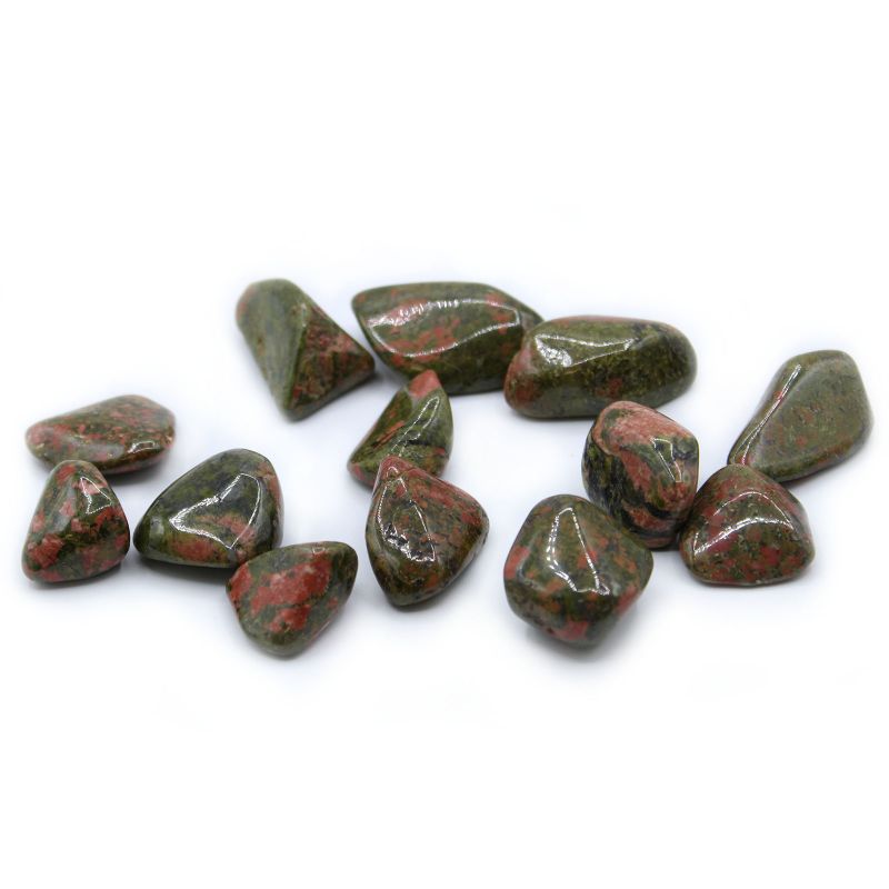 L Tumble Stone - Unakite