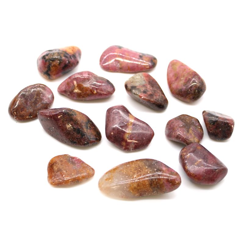 L Tumble Stone - Rhodonite