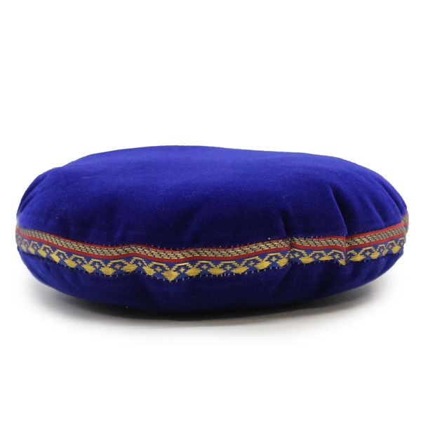 Singing Bowl Velvet Cushion - 16cm (Assorted Colours)