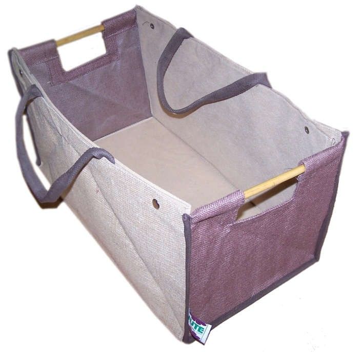 Fold-Flat Jute Gift Box - Oblong - 28x54 cm