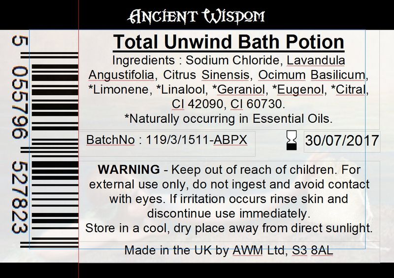 Bag Labels for Total Unwind (4 sheets of 18)