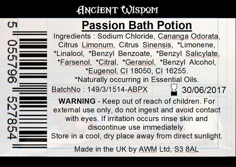 Bag Labels for Passion Potion (4 sheets of 18)