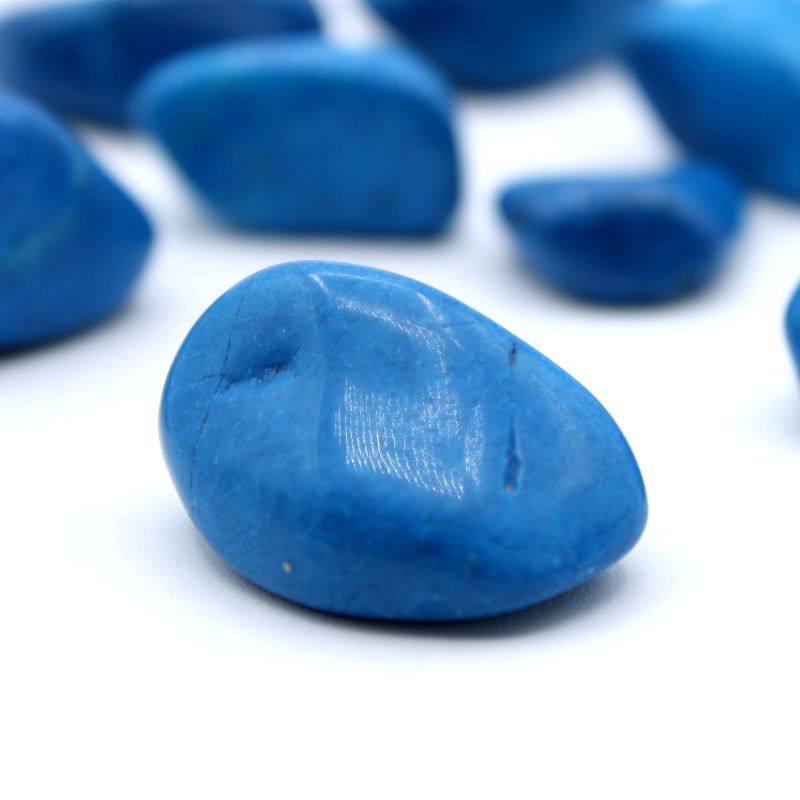 L Tumble Stone - Blue Howlite
