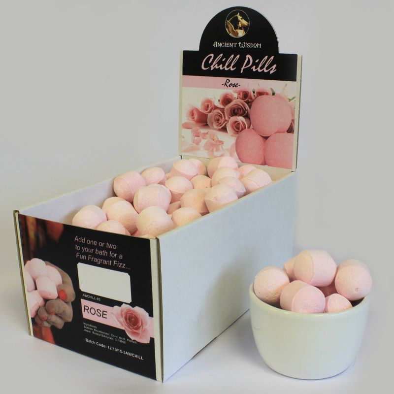 1.3kg Chill Pills Mini Bath Bombs - Rose