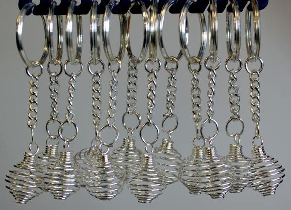 Spiral Cage Key-rings (pack 12)