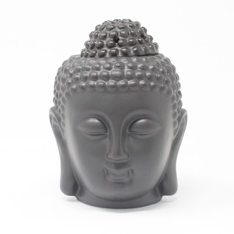 Buddha Head Oil Burner - Dark grey