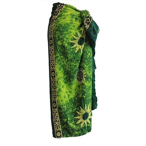 Bali Artisan Sarongs - Sun Symbols (4 Assorted Colours)