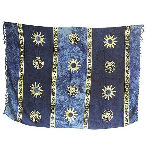 Bali Artisan Sarongs - Sun Symbols (4 Assorted Colours)