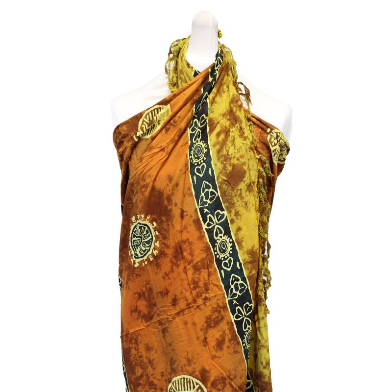 Bali Artisan Sarongs - Lucky Coins (4 Assorted Colours)