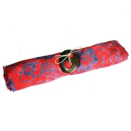Bali Block Print Sarongs - Tropical (4 Assorted Colours)