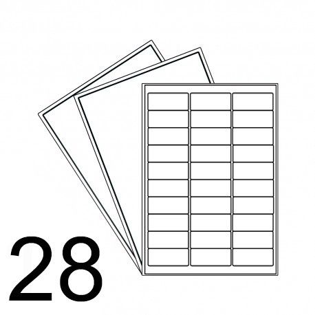 Brown Kraft - 28UP Round Corner A4 Laser Label 90x15mm