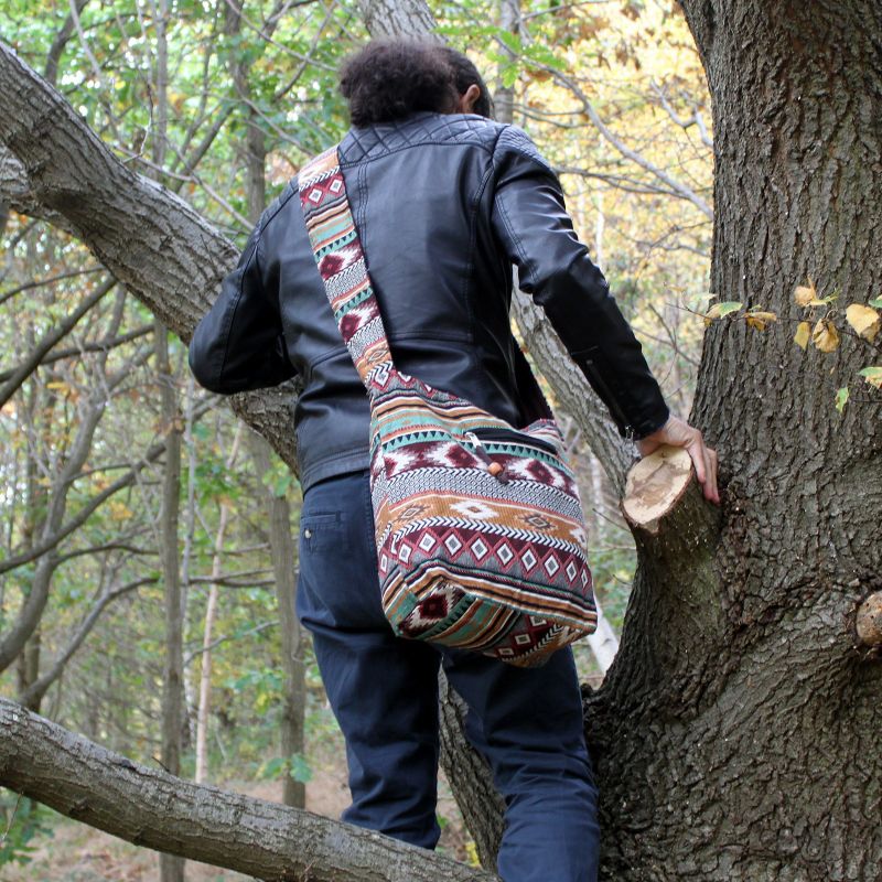 Jacquard Bag - Chocolate Student Bags