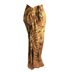 5x Bali Gecko Sarongs - Chocolate