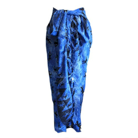 5x Bali Gecko Sarongs - Blue