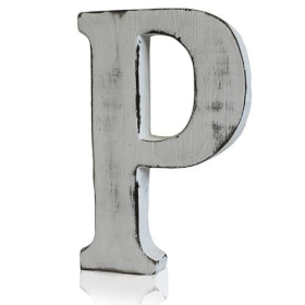 4x Shabby Chic Letters - P