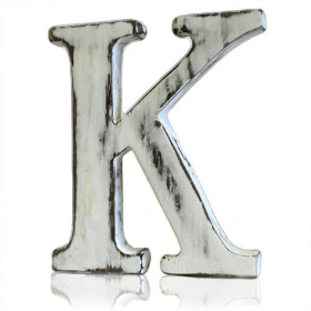 4x Shabby Chic Letters - K