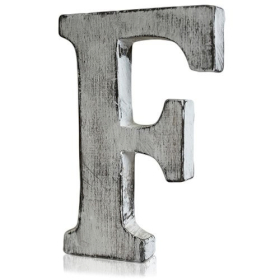 4x Shabby Chic Letters - F