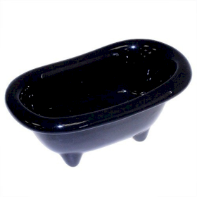4x Ceramic Mini Bath - Black