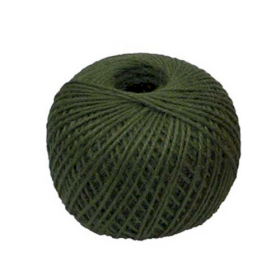 6x Jute Twine - Dark Green - 60 meters