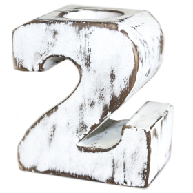Wooden Birthday Numbers - No.2