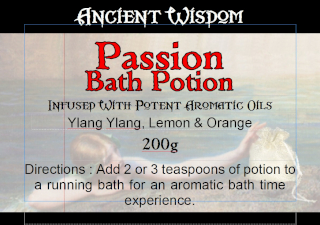 4x Bag Labels for Passion Potion  (4 sheets of 18)