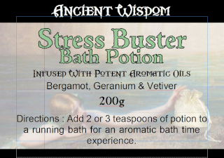4x Bag Labels for Stress Buster  (4 sheets of 18)