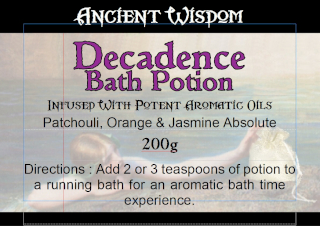 4x Bag Labels for Decadence (4 sheets of 18)