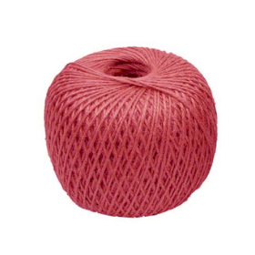 6x Jute Twine - Pink - 60 meters