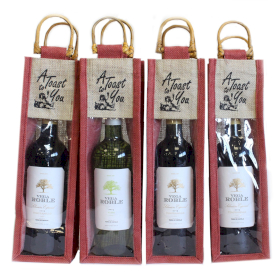4x Cane Handle & PVC pannel - Burgundy - A Toast