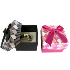 24x Ring Box - Plaid Assorted