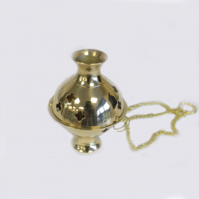 4x Hanging Brass Incense Burner