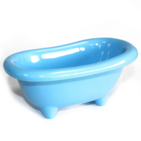 4x Ceramic Mini Bath - Baby Blue