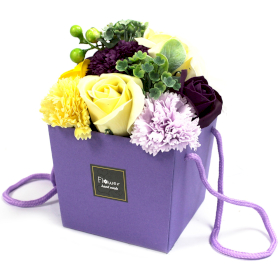 Soap Flower Bouquet - Purple Flower Garden