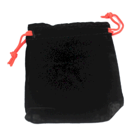 25x Quality Velvet Pouch - Black 10x12cm