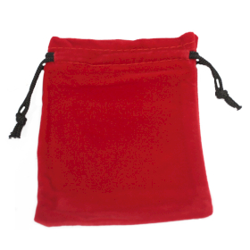 25x Quality Velvet Pouch - Red 10x12cm