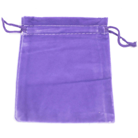 25x Quality Velvet Pouch - Purple 10x12cm