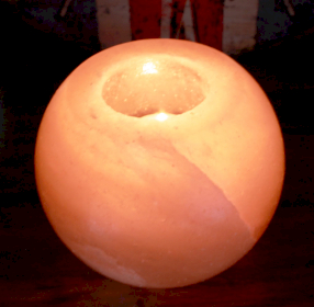 Salt Candle Holder - Round