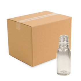 768x CARTON 10ml Clear Bottles
