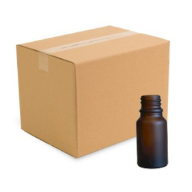 480x CARTON 10ml Frost Amber Bottles