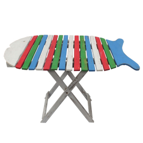 Folding Fish Table - Multi Coloured
