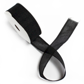 Natural Texture Ribbon 38mm x 20m - Black