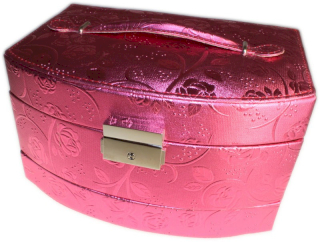 Complete Jewellery Case - Shocking Pink