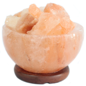 Salt Fire Bowl and Chunks - UK Plug - 15cm x 9cm