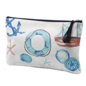 10x Classic Zip Pouch - Anchors