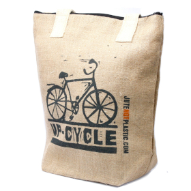 4x Eco Jute Bag - Up Cycle - (4 assorted designs)