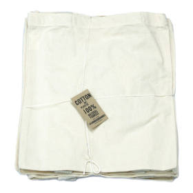 170x Med Natural 6oz Cotton Bag 35x30cm - CARTON
