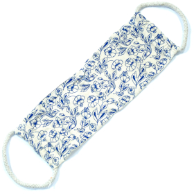 10x Empty Cotton Wheat Bags with Rope Handles - Floral Patterns