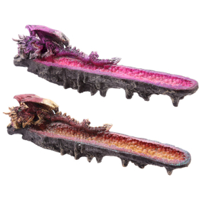 Geode Crystal Dragon Outcrop Incense Ashcatcher