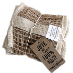 10x Soft Jute Soap Bag